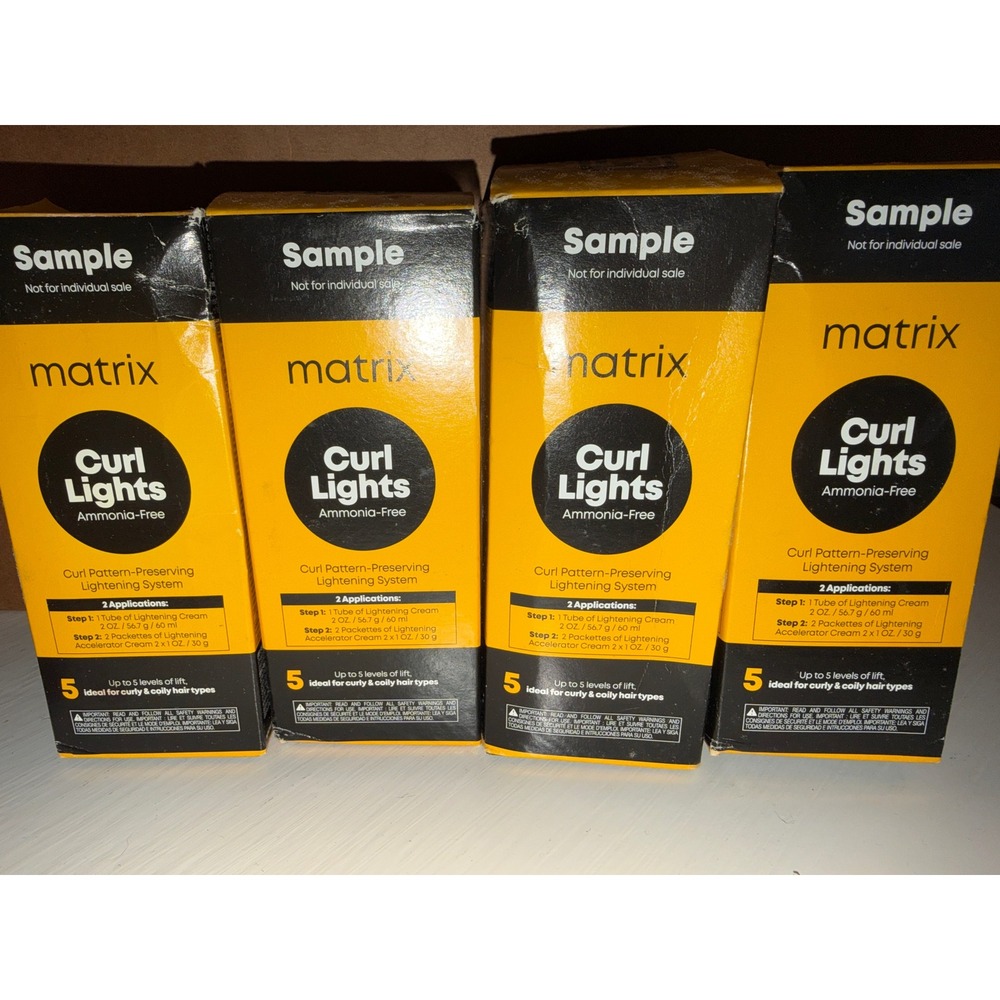 Matrix Curl‎ Lights Ammonia Free Lightening System Lot of 4 hair color